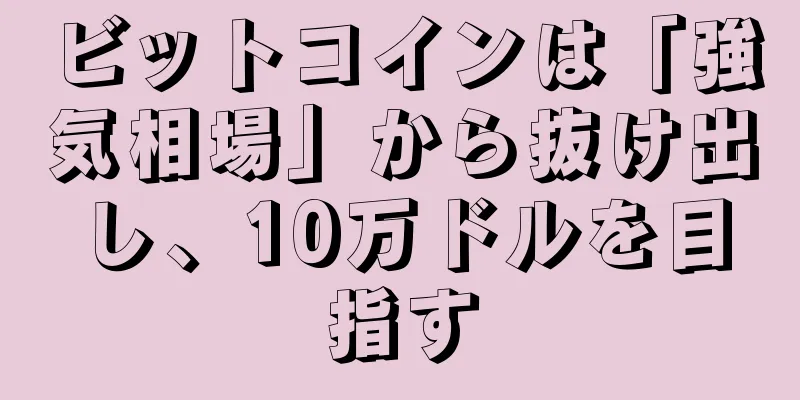 ビットコインは「強気相場」から抜け出し、10万ドルを目指す