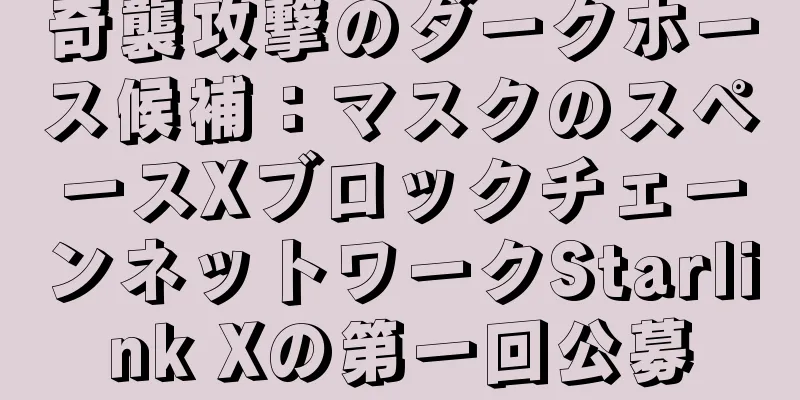 奇襲攻撃のダークホース候補：マスクのスペースXブロックチェーンネットワークStarlink Xの第一回公募