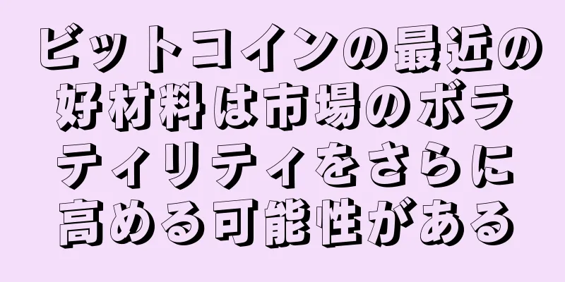 ビットコインの最近の好材料は市場のボラティリティをさらに高める可能性がある