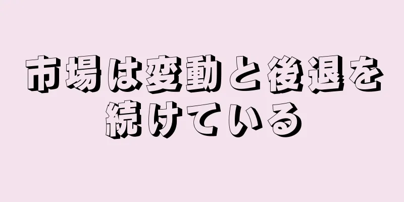 市場は変動と後退を続けている