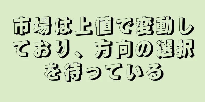 市場は上値で変動しており、方向の選択を待っている