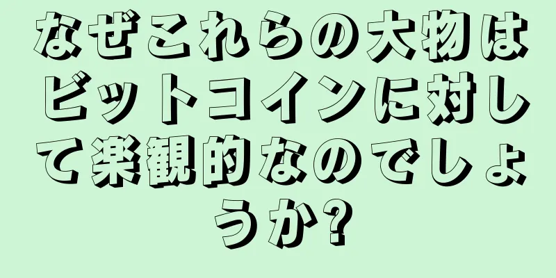 なぜこれらの大物はビットコインに対して楽観的なのでしょうか?