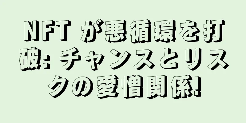 NFT が悪循環を打破: チャンスとリスクの愛憎関係!