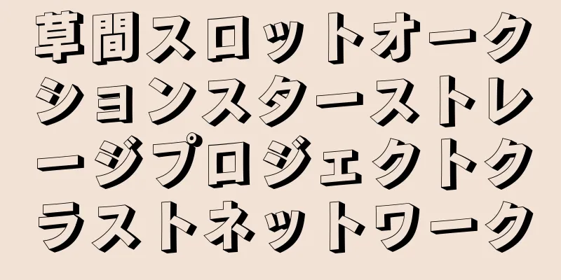 草間スロットオークションスターストレージプロジェクトクラストネットワーク
