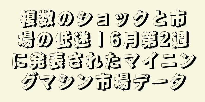 複数のショックと市場の低迷 | 6月第2週に発表されたマイニングマシン市場データ