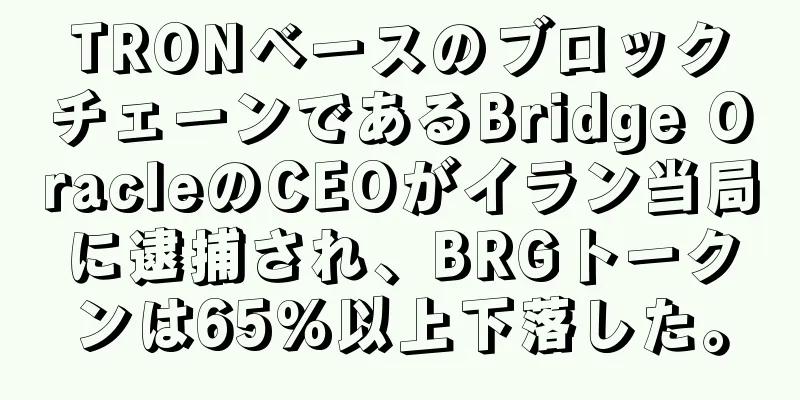 TRONベースのブロックチェーンであるBridge OracleのCEOがイラン当局に逮捕され、BRGトークンは65%以上下落した。