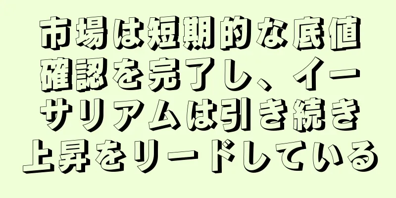 市場は短期的な底値確認を完了し、イーサリアムは引き続き上昇をリードしている