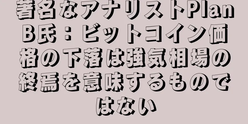 著名なアナリストPlanB氏：ビットコイン価格の下落は強気相場の終焉を意味するものではない