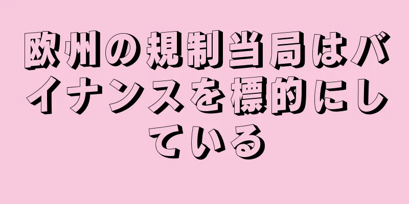 欧州の規制当局はバイナンスを標的にしている