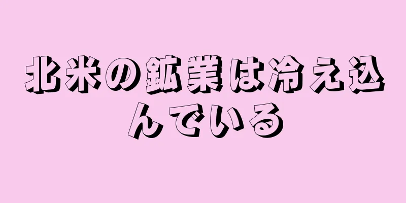北米の鉱業は冷え込んでいる