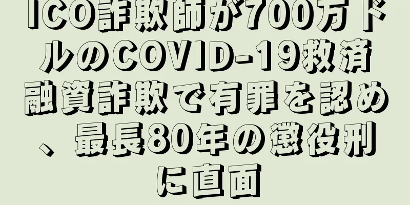 ICO詐欺師が700万ドルのCOVID-19救済融資詐欺で有罪を認め、最長80年の懲役刑に直面