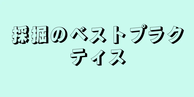 採掘のベストプラクティス