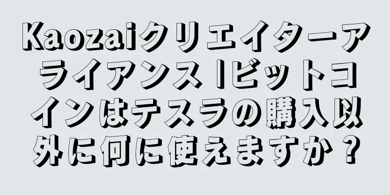 Kaozaiクリエイターアライアンス |ビットコインはテスラの購入以外に何に使えますか？
