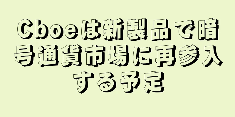 Cboeは新製品で暗号通貨市場に再参入する予定