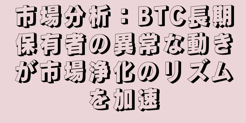 市場分析：BTC長期保有者の異常な動きが市場浄化のリズムを加速