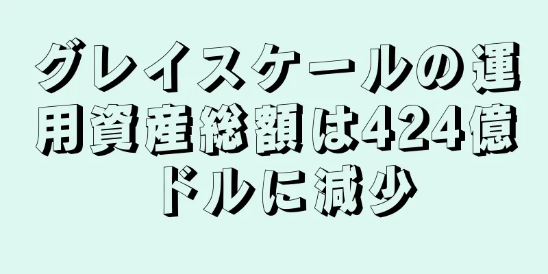グレイスケールの運用資産総額は424億ドルに減少