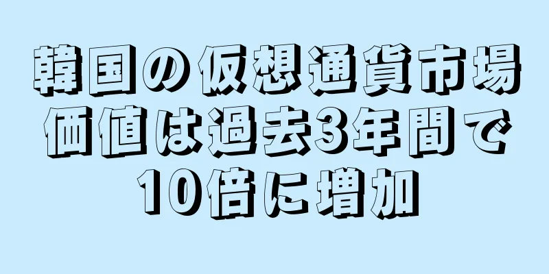 韓国の仮想通貨市場価値は過去3年間で10倍に増加