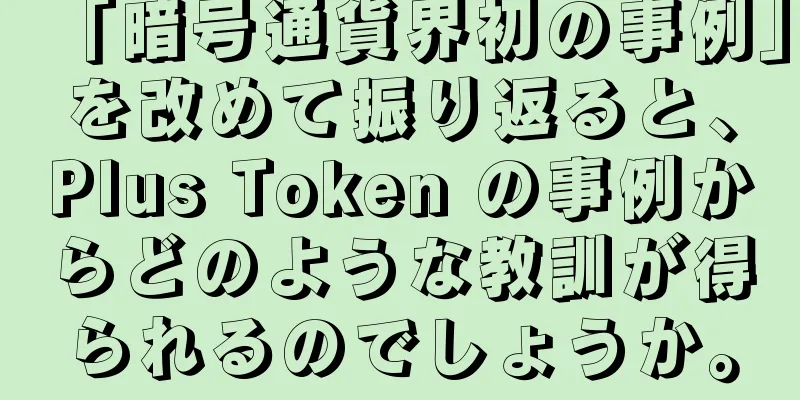 「暗号通貨界初の事例」を改めて振り返ると、Plus Token の事例からどのような教訓が得られるのでしょうか。