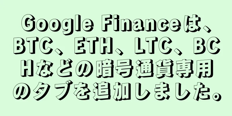 Google Financeは、BTC、ETH、LTC、BCHなどの暗号通貨専用のタブを追加しました。