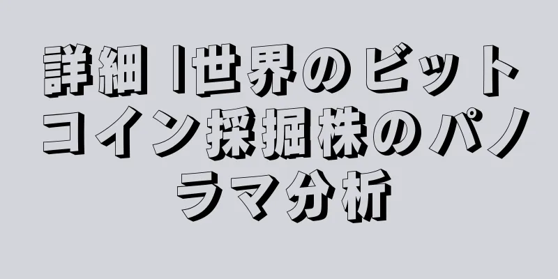 詳細 |世界のビットコイン採掘株のパノラマ分析