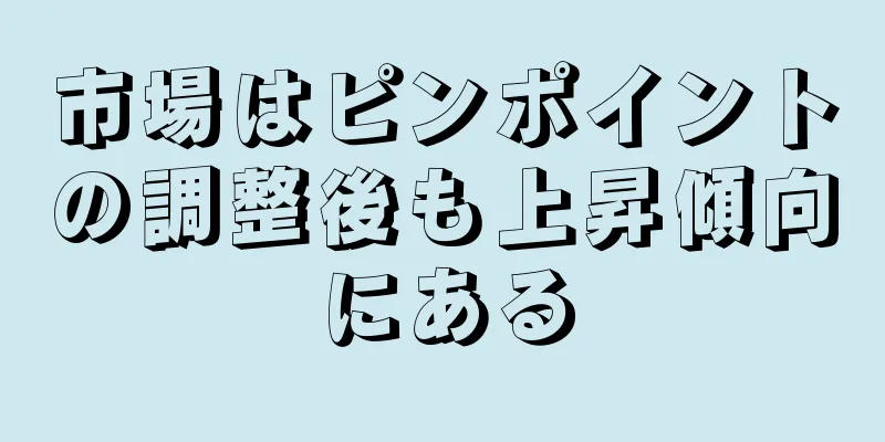 市場はピンポイントの調整後も上昇傾向にある