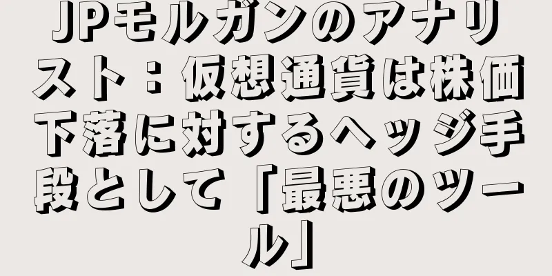 JPモルガンのアナリスト：仮想通貨は株価下落に対するヘッジ手段として「最悪のツール」
