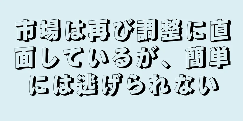 市場は再び調整に直面しているが、簡単には逃げられない
