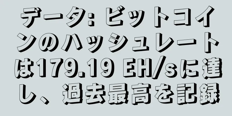 データ: ビットコインのハッシュレートは179.19 EH/sに達し、過去最高を記録