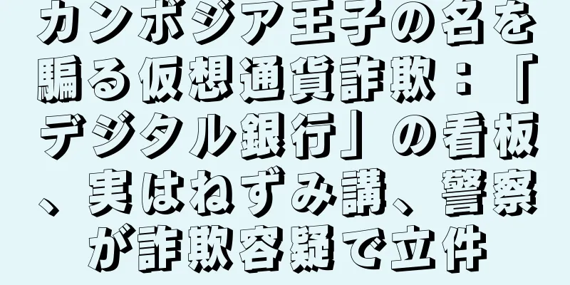カンボジア王子の名を騙る仮想通貨詐欺：「デジタル銀行」の看板、実はねずみ講、警察が詐欺容疑で立件