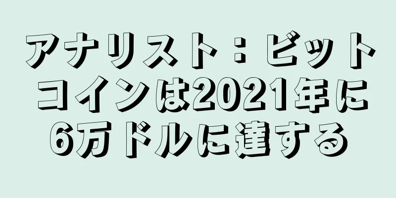 アナリスト：ビットコインは2021年に6万ドルに達する