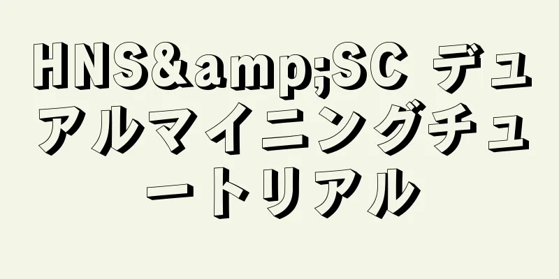 HNS&SC デュアルマイニングチュートリアル
