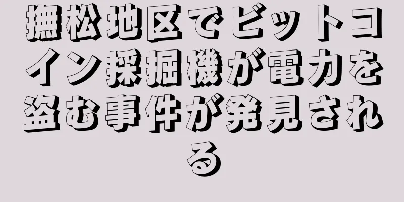撫松地区でビットコイン採掘機が電力を盗む事件が発見される