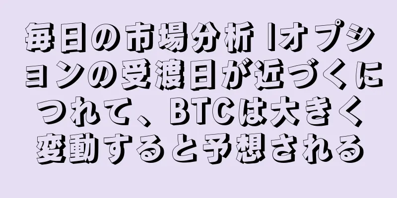 毎日の市場分析 |オプションの受渡日が近づくにつれて、BTCは大きく変動すると予想される