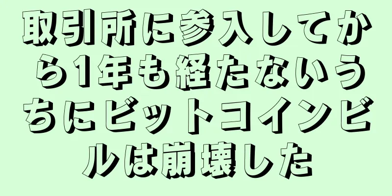 取引所に参入してから1年も経たないうちにビットコインビルは崩壊した