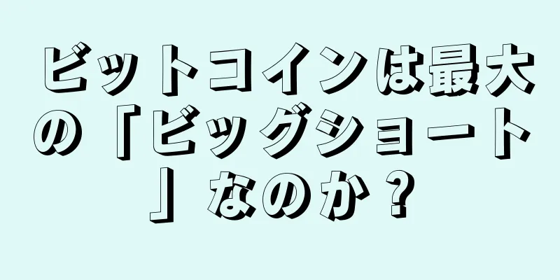 ビットコインは最大の「ビッグショート」なのか？