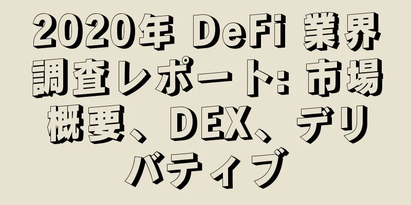 2020年 DeFi 業界調査レポート: 市場概要、DEX、デリバティブ
