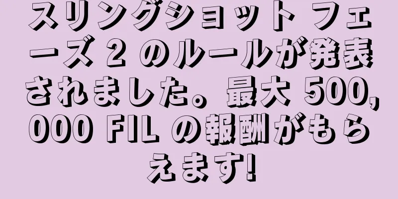 スリングショット フェーズ 2 のルールが発表されました。最大 500,000 FIL の報酬がもらえます!