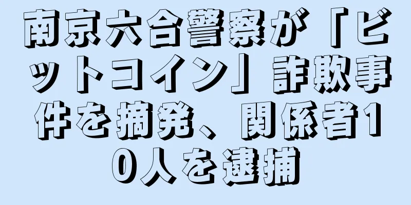 南京六合警察が「ビットコイン」詐欺事件を摘発、関係者10人を逮捕