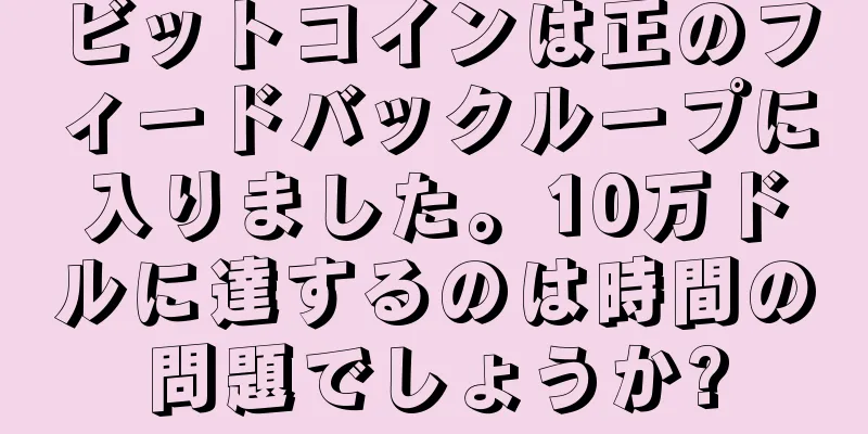 ビットコインは正のフィードバックループに入りました。10万ドルに達するのは時間の問題でしょうか?