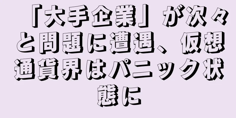 「大手企業」が次々と問題に遭遇、仮想通貨界はパニック状態に