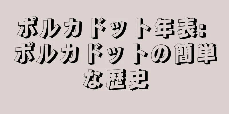 ポルカドット年表: ポルカドットの簡単な歴史