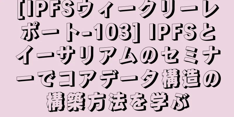 [IPFSウィークリーレポート-103] IPFSとイーサリアムのセミナーでコアデータ構造の構築方法を学ぶ