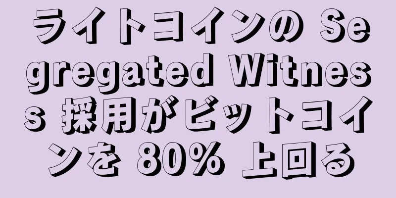 ライトコインの Segregated Witness 採用がビットコインを 80% 上回る