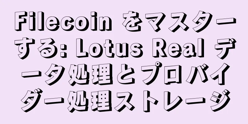 Filecoin をマスターする: Lotus Real データ処理とプロバイダー処理ストレージ