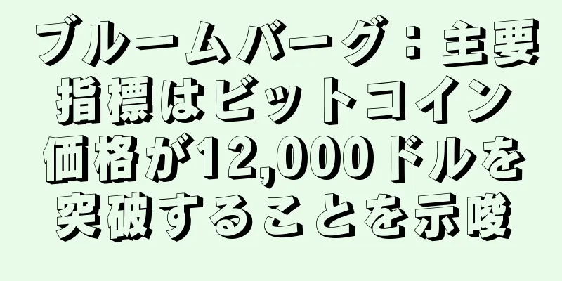 ブルームバーグ：主要指標はビットコイン価格が12,000ドルを突破することを示唆