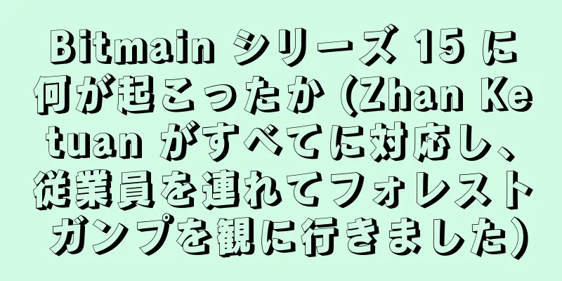 Bitmain シリーズ 15 に何が起こったか (Zhan Ketuan がすべてに対応し、従業員を連れてフォレスト ガンプを観に行きました)