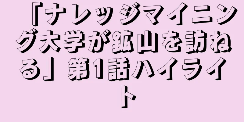 「ナレッジマイニング大学が鉱山を訪ねる」第1話ハイライト