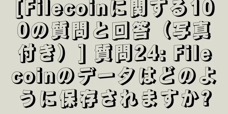 [Filecoinに関する100の質問と回答（写真付き）] 質問24: Filecoinのデータはどのように保存されますか?