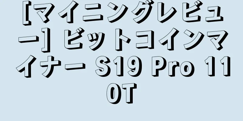 [マイニングレビュー] ビットコインマイナー S19 Pro 110T