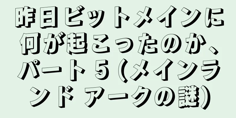 昨日ビットメインに何が起こったのか、パート 5 (メインランド アークの謎)